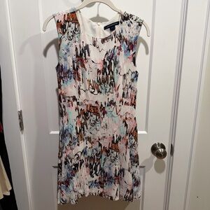 French Connection Multicolor Abstract Mini Dress Size 4